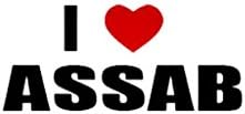 I LOVE ASSAB Eritrea Decal Car Laptop Wall Sticker