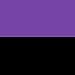 HDE Women's Color Block Fold Over Waist Yoga Pants Flare Leg Workout Leggings,Black & Purple,Medium
