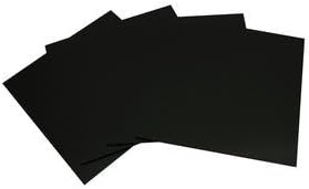 System 96 6inch Black Glass Squares - 4 Pack [Home]
