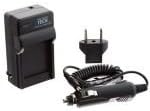 Pentax Optio S6 Digital Camera Battery Charger Mini Battery Charger Kit For Fuji NP-40 &amp; NP-95 Battery - Replacement For Fuji BC-65 Charger - (110/220v with Car &amp; EU adapters)