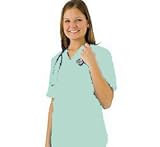 Women's Scrub Set - Medical Scrub Top and Pant, Aqua, Small