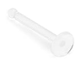 18 Gauge Clear Bioflex Bone Nose Ring Stud Retainer Body Piercing By Eg Gifts