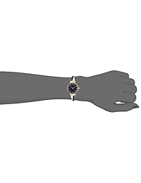 Anne Klein AK   2716RNST - Juego de pulsera y reloj para mujer con cristales Swarovski acentuados en oro rosa y azul marino