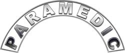Paramedic White Firefighter Fire Helmet Arcs / Rocker Decals Reflective