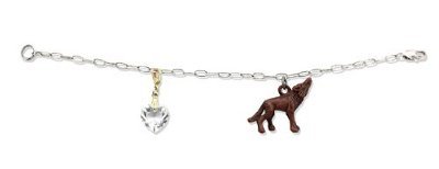 Twilight Breaking Dawn "Bella's Wolf & Heart" Bracelet