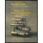 Law and Business Administration in Canada : Study Guide, Smyth and Soberman, 0130186295