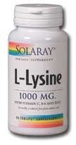 Free-form l-lysine solaray 90 tabs