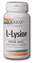 Free-Form L-Lysine Solaray 90 Tabs