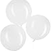GuassLee Giant Round Balloons 36-inch Clear Balloons Large - 6 Pack Big Latex Transparent Balloons for Birthdays Wedding Photo Shoot and Festivals Christmas and Event Decorations