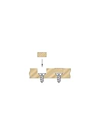 Amana Herramienta 55264 avellanador con punta de carburo de 3 8 D x 49 Deg X 1 4 Hex SHK de liberación rápida para tornillo de madera # 8