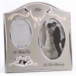 Two Tone Silverplated Wedding Anniversary Gift Photo Frame - 