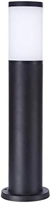 Liunce Aluminum Lawn Lantern Outdoor Waterproof Patio Landscape Street Light Acrylic Lampshade Stigma Lawn Post Bollard Lamp European Fence Residential Courtyard Post Pillar Column Light E27