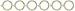 Bormioli Rocco Glass Co 6 Piece Fido Jar Replacement Gaskets, 3.25