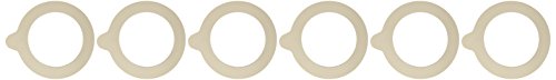 Bormioli Rocco Glass Co 6 Piece Fido Jar Replacement Gaskets, 3.25