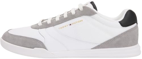 Uomo Sneakers Running Leather Mix con Lacci, Bianco (White), 40