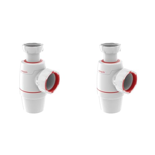 Wirquin 30722140 Siphon d'évier Néo, blanc (Lot de 2)