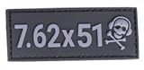 G-CODE 7.62X51 CALIBER PATCH (BLACK AND GREY)