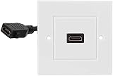 Ancable 1 Port HDMI Wall Box EU White Faceplate Flush Mount view 7