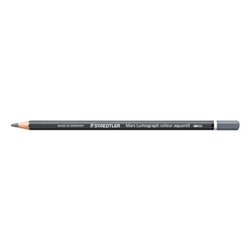 STAEDTLER Watercolour Pencil - Neutral Grey - Mars Lumograph Colour Aquarell - Pack of 6, 104-8