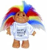Lucky New Year Bingo Troll Doll with Awesome Rainbow /Psychedelic Hair 5