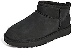 Amazon.com | UGG Women's Classic Mini Dipper Boot, Black, 9