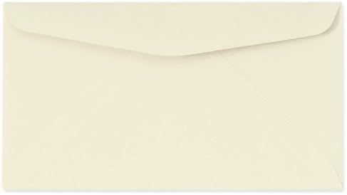 6 3/4 Envelopes- Small Color Envelopes Cream-55 Pack(Cream)
