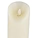 Flameless LED Candle - 2-Pack Flickering Motion 9-Inch Battery Operated and Remote Controlled On Off with Timer, Real Wax, Decorative Ivory Pillar Candle Design, 3 x 9 Inches