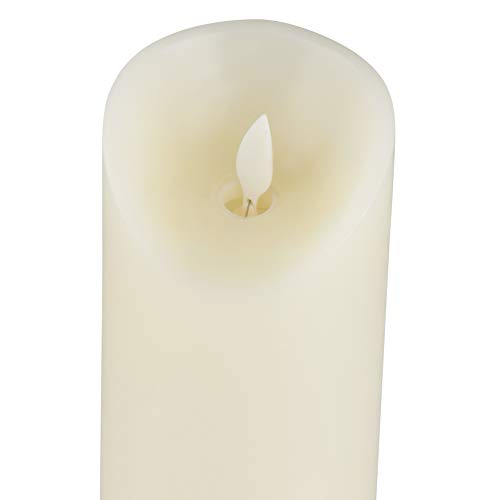 image for Juvale Flameless LED Candle - 2-Pack Flickering Motion 9-Inch Battery 
