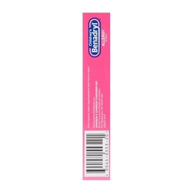 BENADRYL CHILDREN’S ALLERGY MEDICINE CHEWABLES WITH DIPHENHYDRAMINE HCL, CHEWABLE KIDS’ ANTIHISTAMINE TABLETS FOR RELIEF OF ALLERGY SYMPTOMS LIKE SNEEZING & ITCHY EYES, GRAPE FLAVOR, 20 CT