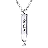 MEMORIALU Celtic Cross Bullet Urn Necklaces for Ashes Cremation Jewelry Keepsake Memorial Pendant