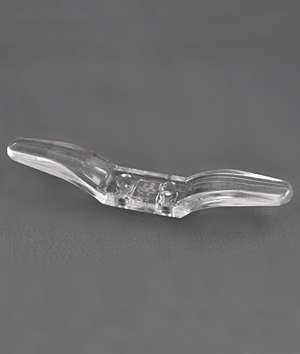 Infun Cleat Hook Roman Blind Cord Hook Clear Plastic 63mm 2.5 Inch Pack of 10