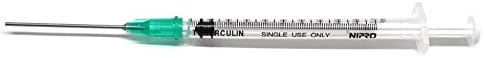 10 Pack - 1ml Sterile Syringe with Blunt Tip Needle 18ga x 1-1/2"