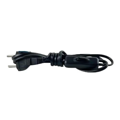 Fio Rabicho para Abajur e Luminárias com Interruptor 1,3m Preto TANGERINA