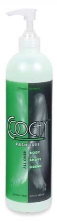 Coochy Body Green Tea 16 Ounce Shave Cream Rash Free