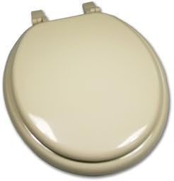 Bone Round Wood Toilet Seat