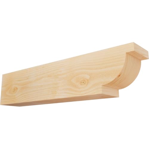 Ekena Millwork RFT06X08X36ALP00RDF Alpine Rough Sawn Rustic Wood Rafter Tails'…