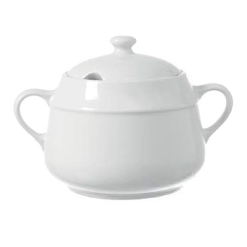 Fine Dine 799345 Bianco Soup Tureen, 3200mL Capacity, 290mm Diameter, 200mm Height
