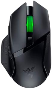 Razer Basilisk V3 X HyperSpeed Customizable Wireless Gaming Mouse: Mechanical Switches Gen-2-5G Advanced 18K Optical Sensor - Chroma RGB 9 Programmable Controls 535 Hr Battery Classic Black