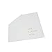 Oh Happy Day Wedding Cocktail Napkins - Gold Engagement Party Decorations for Shower, Reception, Retirement, Graduation, Birthday, Baptism, Anniversary, 3-Ply Disposable Paper Bar Cart Accessories