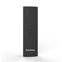 ChouZZ Smart Voice Language Translator Portable Wireless 2-Way Real Time Multi-Language Instant Voice Intelligence Translation Device (Black, 4.92 x 1.45 x 0.5)