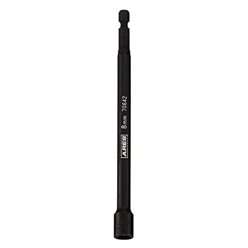 ARES 70642-8mm Magnetic Impact Nut Driver - Impact Grade Nut Setter with Industrial Strength Magnet