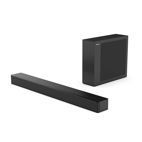 Hisense HS2100 2.1ch Soundbar with Wireless Subwoofer, Dolby Audio, DTS Virtual:X, HDMI