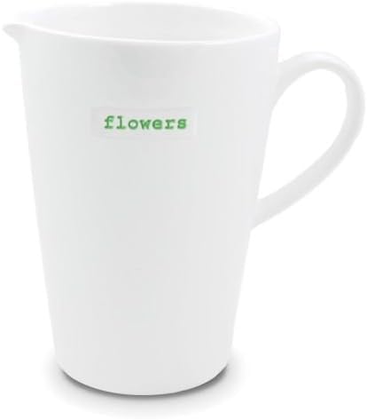 Keith Brymer Jones - Word Range - Ceramic X-Large Jug - Gift Boxed - Flowers - 1000ml