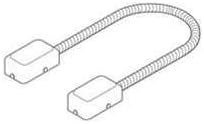 Keedex K-DLA 1/4 Flexible Armored Door Loop 18 Long by KEEDEX