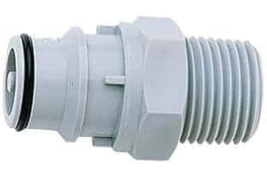 Colder - 3130336 CPC () HFCD24812 Quick-Disconnect Fittings, Valved Male Pipe Thread Inserts, PP, 1/2"