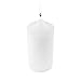 Super Z Outlet Unscented Pillar Candles for Weddings, Home Decoration, Relaxation, Spa, Smokeless Cotton Wick (12 Count, White, 3