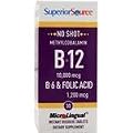 No Shot Methylcobalamin B-12 (10,000mcg) + B-6 & Folic Acid (1,200mcg)
