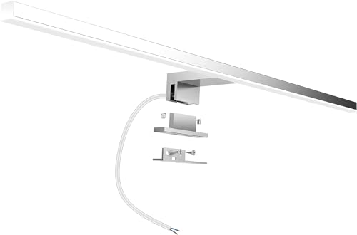 Aogled Led Mirror Bathroom Light 10W 820LM 60CM 230V 4000K, 3 in 1 Lamp, Slim Design, No Flickering, Non-Dimmable Mirror Front/Cabinet/Wall Lighting Neutral White