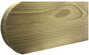 50pk Picket Fence Pales 5ft 3in Timber Treated Wood Rounded Top Planed Smooth UK