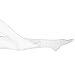 NuVein Surgical Stockings, 18 mmHg Support for Embolic Recovery, Medical Unisex Fit, Thigh High, Closed Toe, White, Large